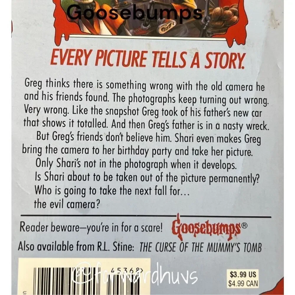 Goosebumps | R.L. Stine | Say Cheese and Die! | Vintage 1992